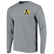 App State Image One Coquette Campus Comfort Colors Long Sleeve Tee